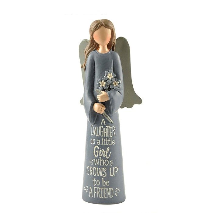 Feather & Grace Resin Figurine A Daughter Is A Little Girl Sentiment Angel Figurine