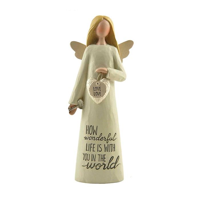 Feather & Grace How Wonderful Life Is With You Angel Figurine