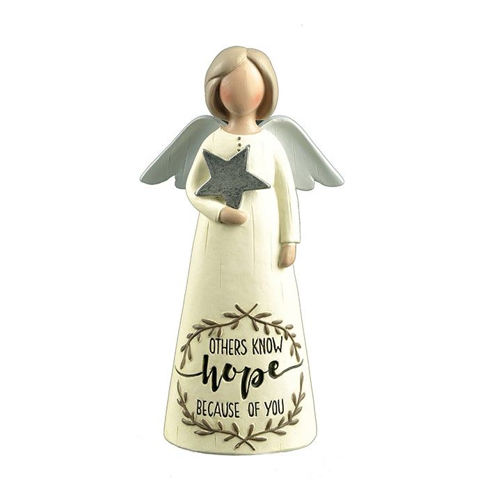 Feather & Grace "Others Know Hope Because Of You" Angel Figurine
