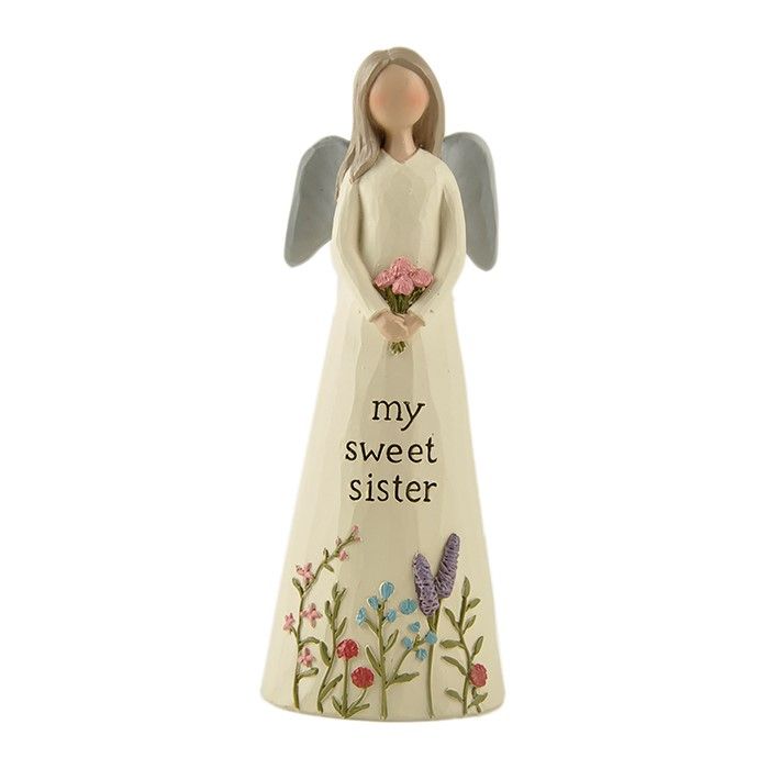 Feather & Grace "My Sweet Sister" Sentiment Angel Figurine