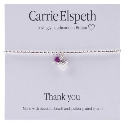 Carrie Elspeth 'Thank You' Sentiment Bracelet