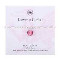 Carrie Elspeth Bracelet 'Llawer o Gariad/Lots of Love' Gift Card Wales Charm 