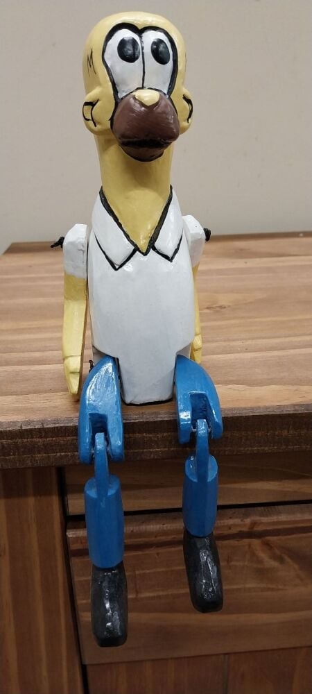 Fairtrade Homer Simpson Wooden Puppet