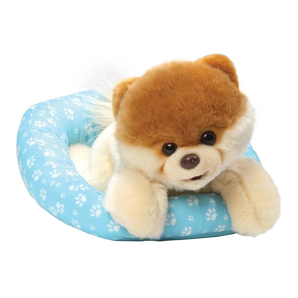Gund Boo In A Bed Pomeranian Dog Plush Soft Toy