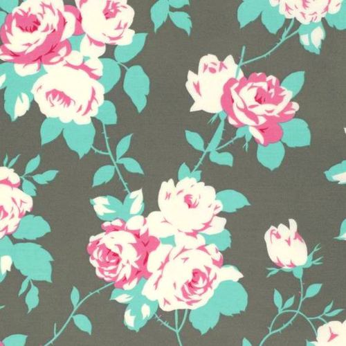 Rose Vine in Sky Tanya Whelan Floral Chloe FQ
