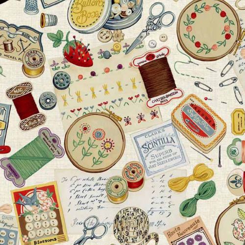 Haberdashery Notions Sewing Scissor Thread Machine Cotton Fabric