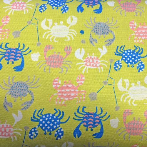 Tahti Crab Cancer Horoscope Mustard Yellow Hokkoh Japan Cotton Oxford Canva