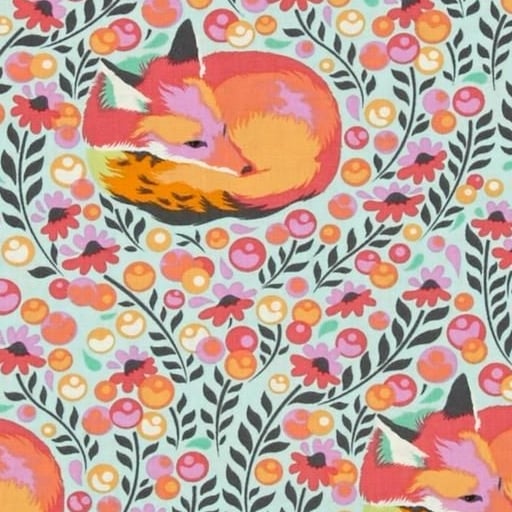 Tula Pink Chipper Fox Nap Sorbet Cotton Fabric