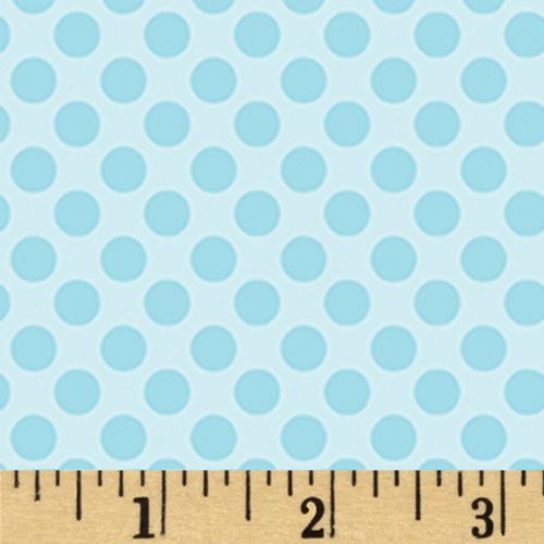 Breezy Baby Lullaby Dot Aqua Turquoise Blue Polkadot Spotty Dotty Blender N