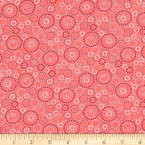 Kitchen Love Beaded Circles Light Red Coral Pink Coordinate Blender Filler