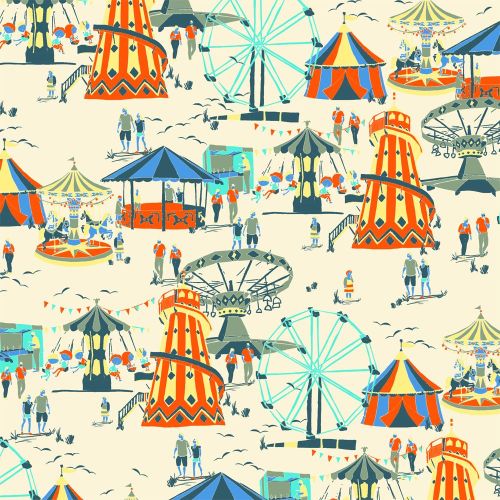 Fun Fair Seaside Helter Skelter Ferris Wheel Circus Tent Fairground Carouse