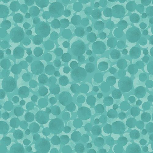 Bumbleberries Sea Green Turquoise Cotton Fabric