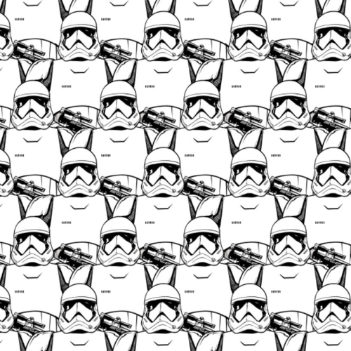 Star Wars The Last Jedi Stormtrooper Crowd Storm Trooper Packed Cotton Fabr