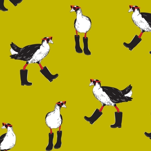 Urban Pukeko Exotic Birds Wading Bird in Wellies Rubber Boots Sunglasses Co