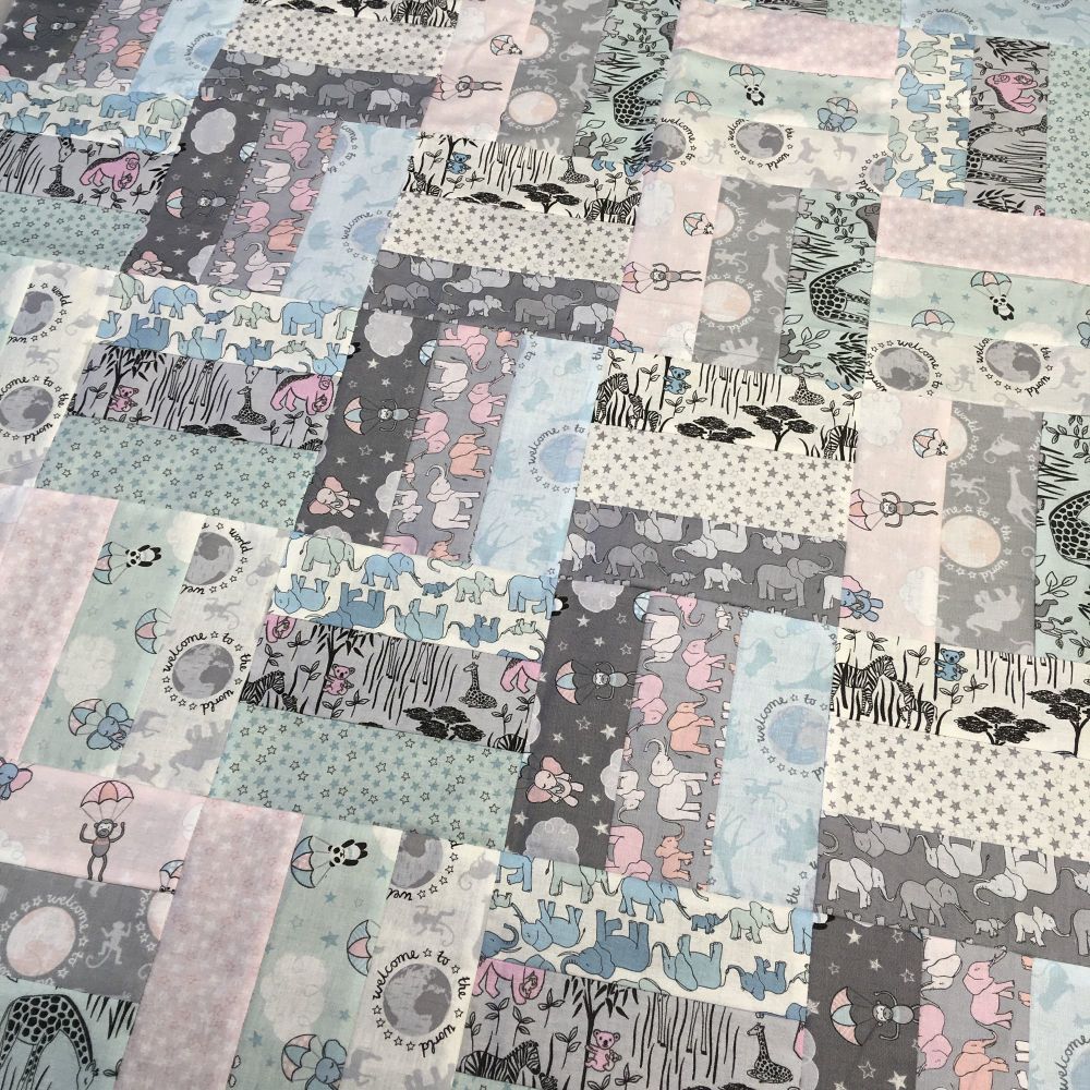 Rail Fence Patchwork Mini Quilt 4 Week Sewing Course