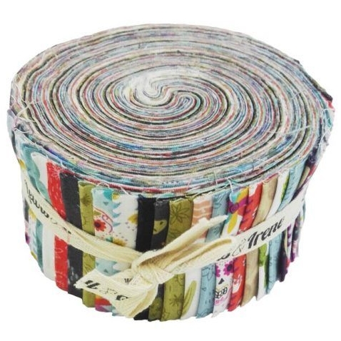 Lewis and Irene Paracas Alpaca Llama Cactus Skulls Jelly Roll Quilting Stri