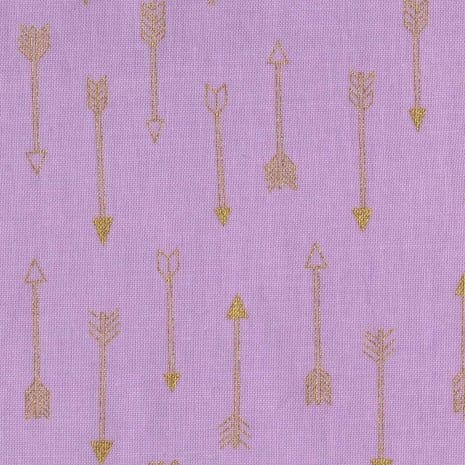 Mini Arrow Flight Opal Catching Dreams Gold Metallic Arrows on Lilac Pink C