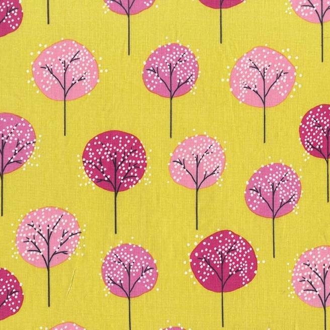 Road Trip Lollipop Trees Starfruit Tree Botanical Woodland Silhouette Cotto
