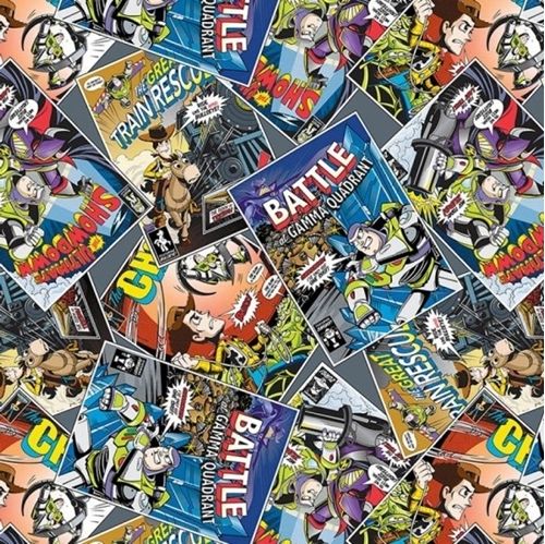 Disney Toy Story Comic Book Covers Packed Buzz Lightyear And Woody on Blue