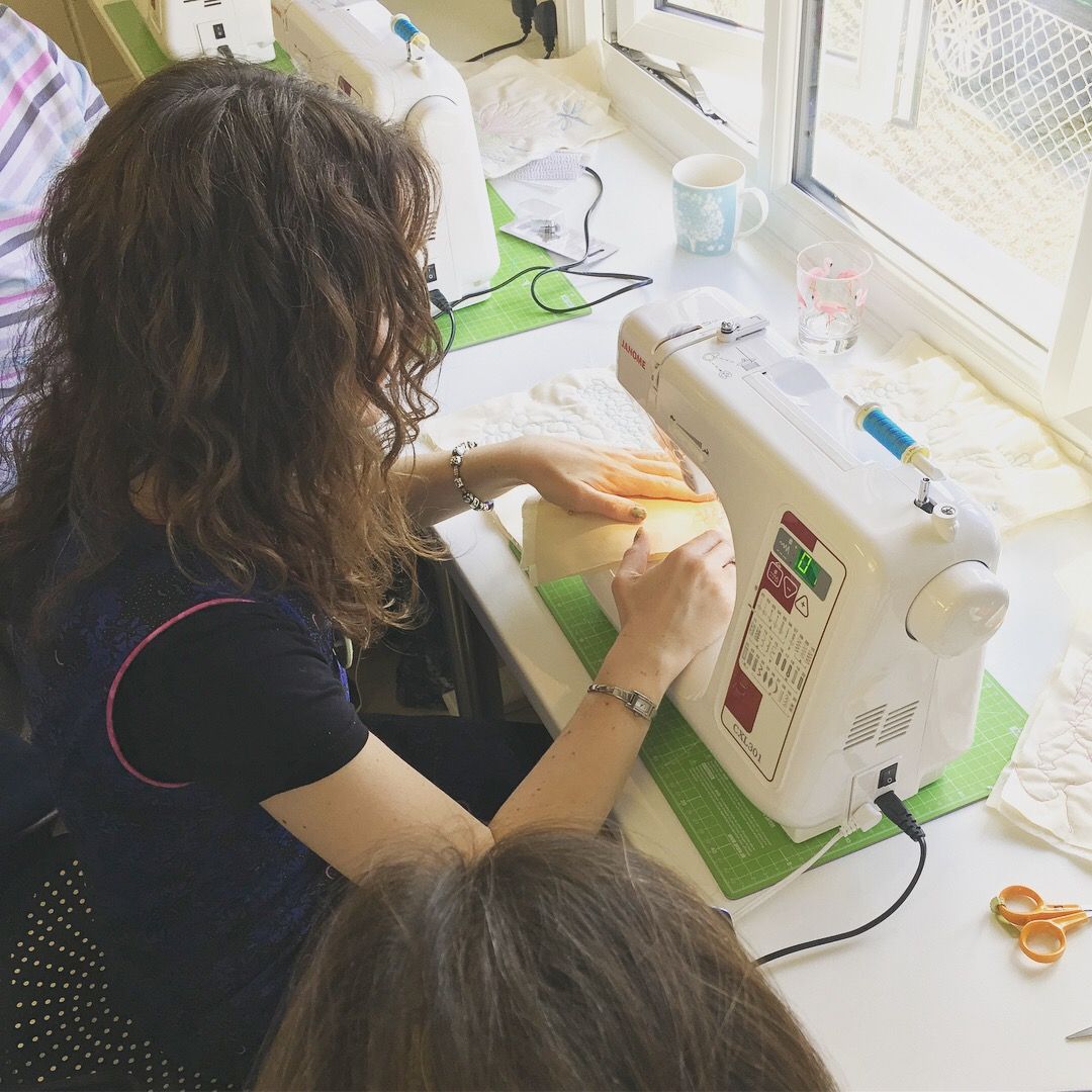 Improvers Free Motion Quilting Sewing Class - Quilted Mat - 2.5 hours Sewin