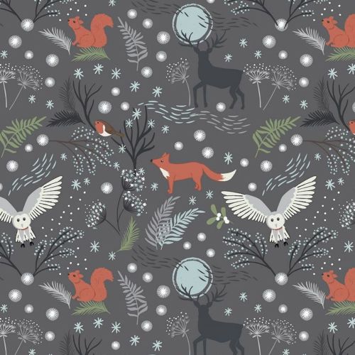 REMNANT Winter Animals Stag Owl Squirrel Robin Fox in the Forest Woodland o