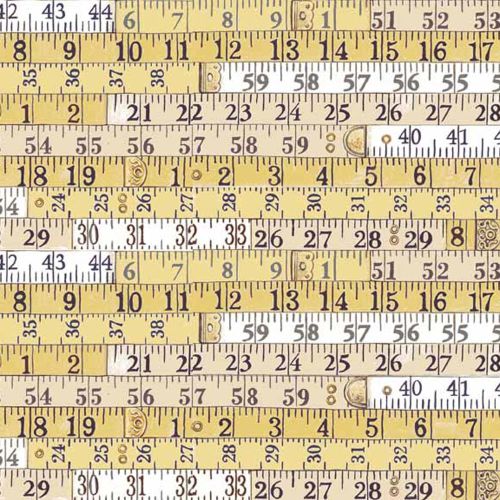 REMNANT Haberdashery Tape Measures Yellow Measuring Measure Ruler Cotton Fa