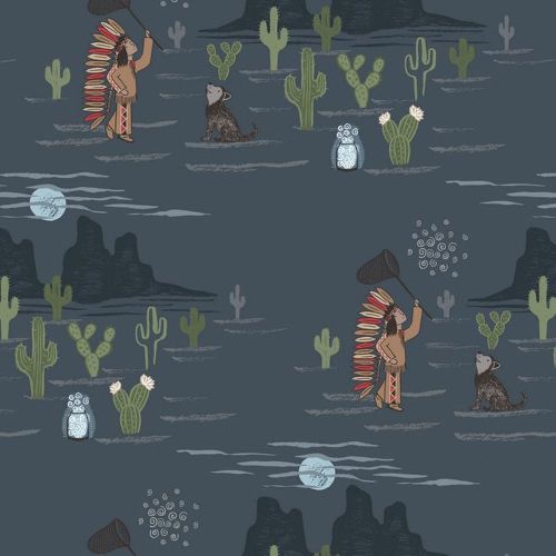 REMNANT To Catch a Dream Moonlit Nighttime Dream Catching Cactus Dog Native