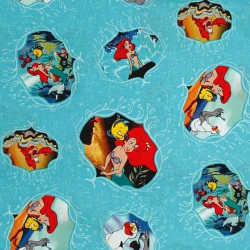REMNANT 1 Metre Disney Princess Little Mermaid Ariel Flounder Movie Posters