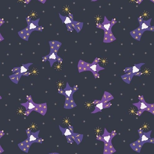 Wizard Small Things Mystical and Magical Wizards Dark Grey Metallic Gold Co