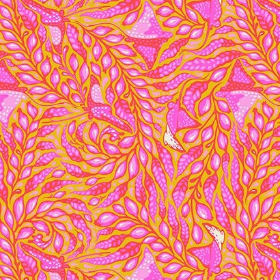 Tula Pink Zuma Sea Stingray Glowfish Botanical Cotton Fabric