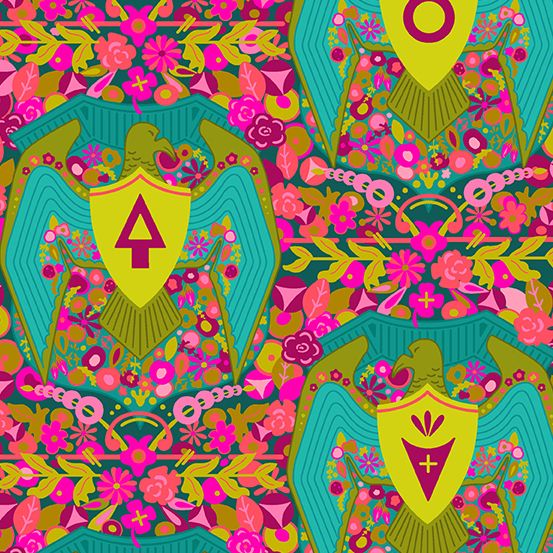Alison Glass Road Trip Flip Quarter Geometric Floral Cotton Fabric