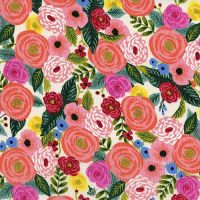 Rifle Paper Co. English Garden Juliet Rose Cream Floral Rayon Challis Fabric