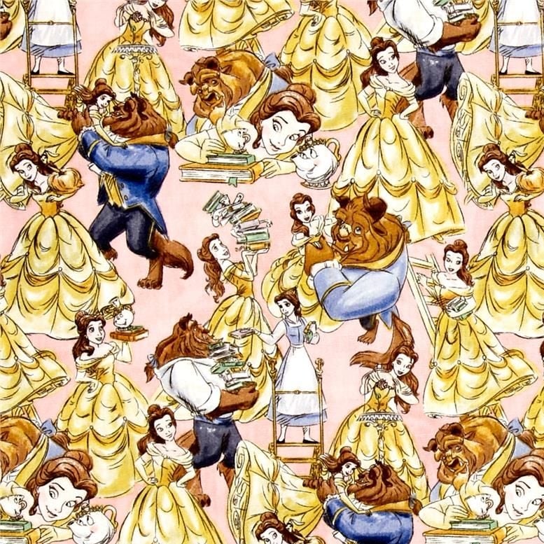 REMNANT Disney Princess Beauty and the Beast Belle Sketch Dancing Cotton Fa