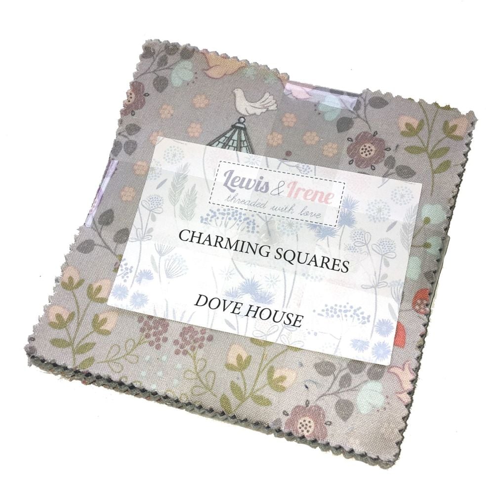 Lewis and Irene Dove House Countryside Cottage Floral Charm Square Quilting