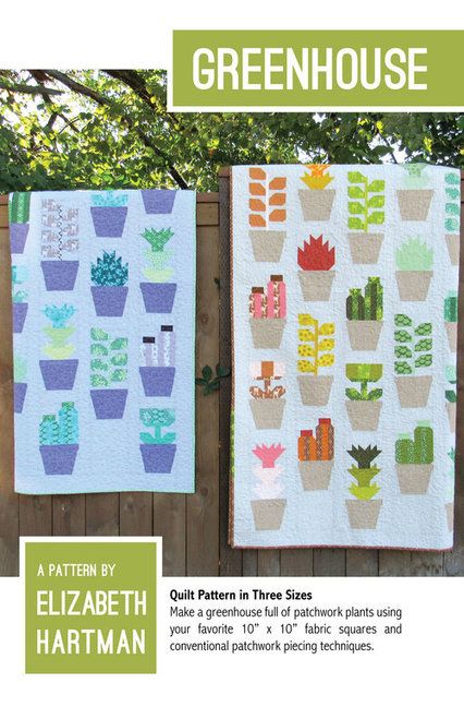 Elizabeth Hartman Greenhouse Cactus Succulent Quilt Pattern