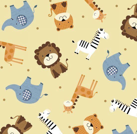 1 Metre Precut Noah's Story Ark Animals Tossed Tiger Zebra Giraffe Elephant