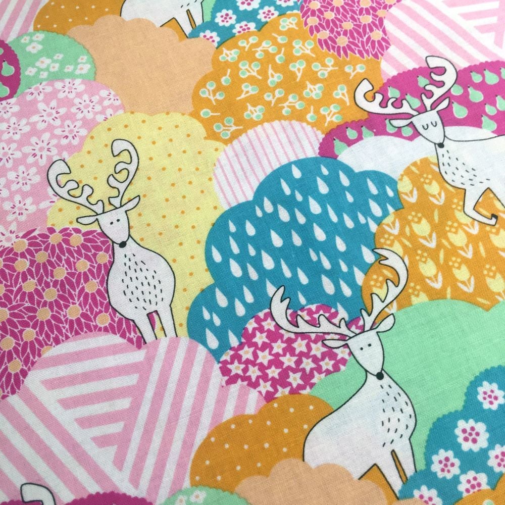 Pandas Cosmo Zoo Visit Panda Bear Bamboo Forest Aqua Cotton Fabric