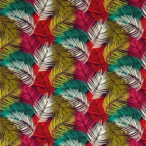 Canopee Tile Provence Leaves Tropical Leaf Canopy Botanical Digital Extra Wide Cotton Fabric