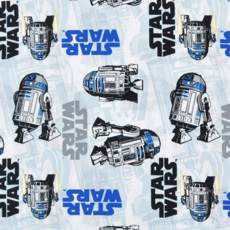 Star Wars R2-D2 Droid Space Droids Character Cotton Fabric by Camelot