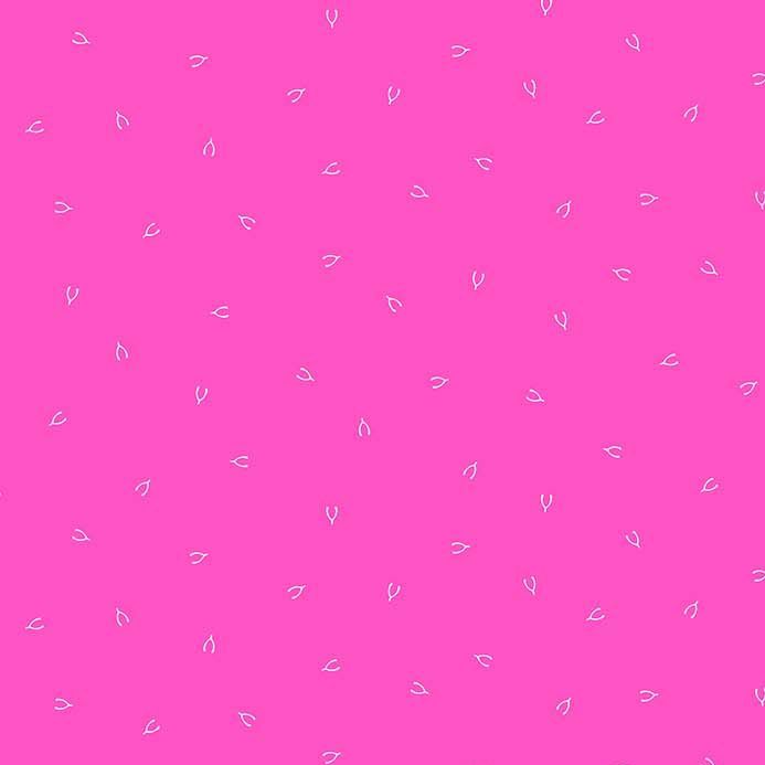 Lucky Charms Basics Wish Bone Pink Wishbones Figo Cotton Fabric