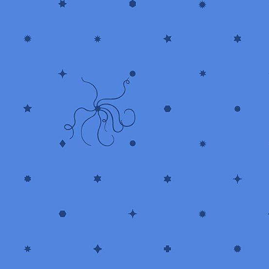Sun Print 2018 Diatom Hydrangea Star Geometric Nautical Blue Blender Cotton