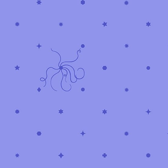Sun Print 2018 Diatom Iris Star Geometric Nautical Blue Blender Cotton Fabr
