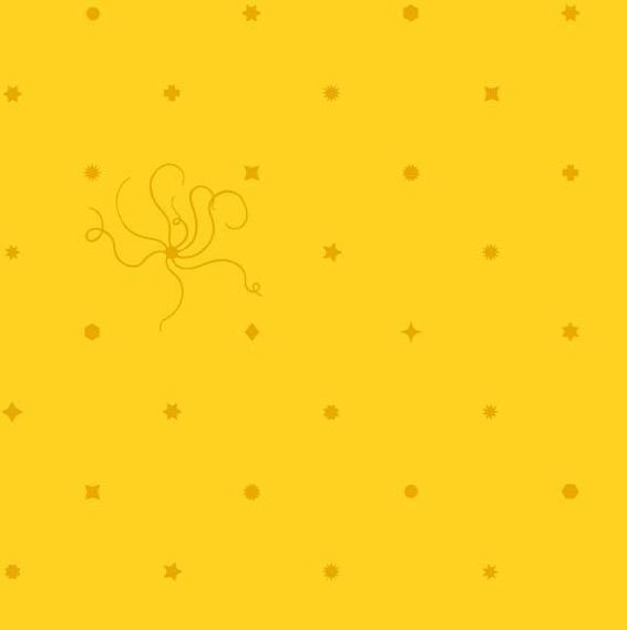 Sun Print 2018 Diatom Canary Star Geometric Nautical Yellow Blender Cotton