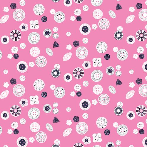 pink fabric buttons