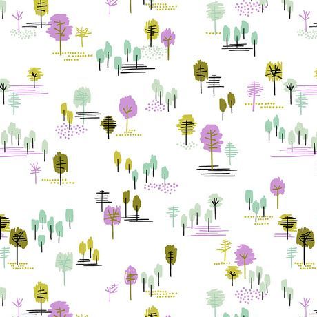 Outlerland Willowood Daylight Tiny Trees Erin McMorris Tree Scenic Cotton F