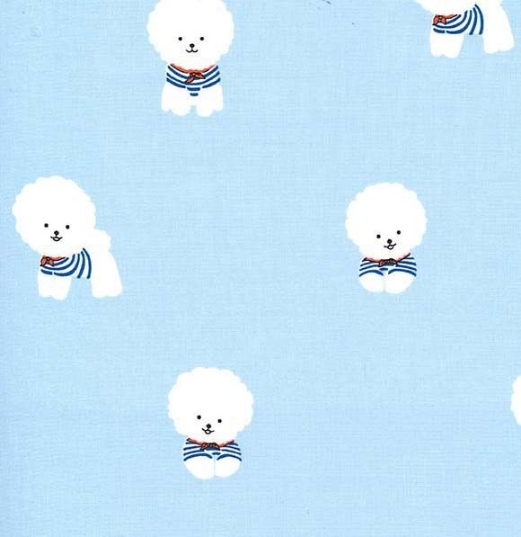 Bichon Frise Dog Kawaii Dogs Michael Miller Puppy Cotton Fabric