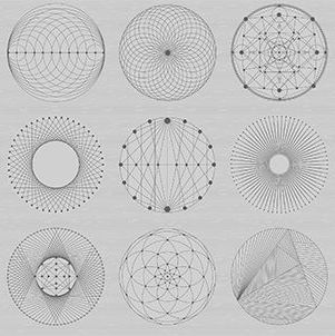 Redux Shark Skin Grey Circles Linear Geometric Lines Blender Giucy Giuce Pa