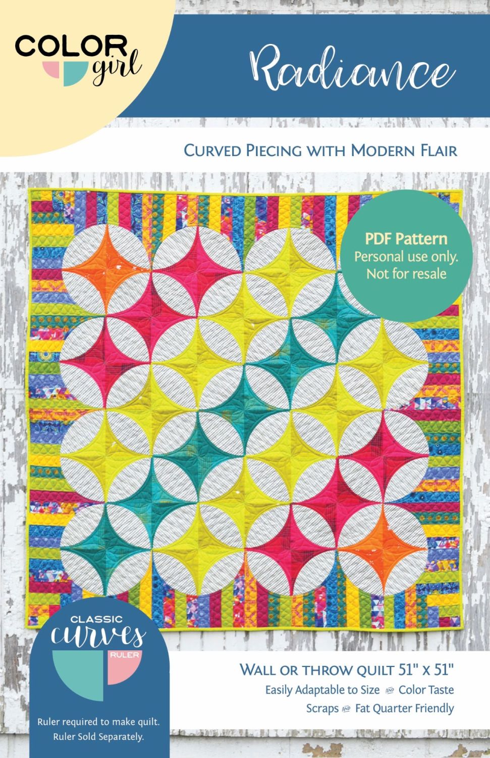 PRE-ORDER Color Girl Quilts Radiance Quilt Pattern