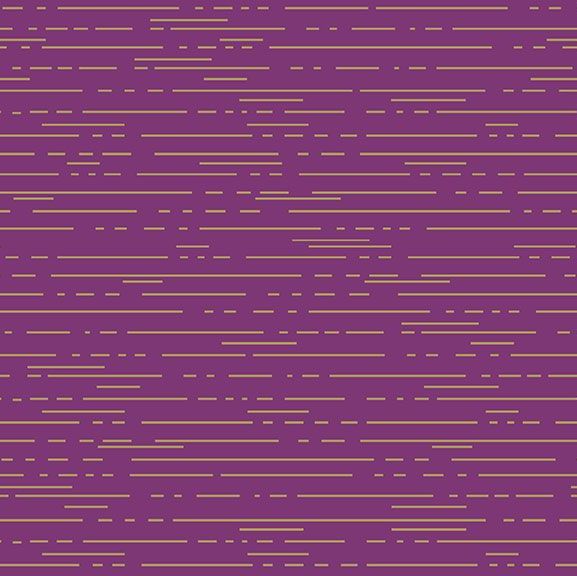 Greatest Hits Vol 1 Dashes Violet Purple Lines Gold Metallic Geometric Cott