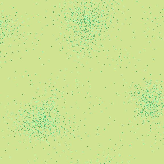 Greatest Hits Vol 1 Spray Spearmint Green Metallic Spatter Geometric Cotton